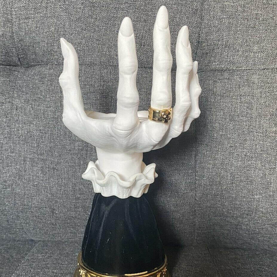 Halloween Resin Witch Hand Candle Holder - Image 4
