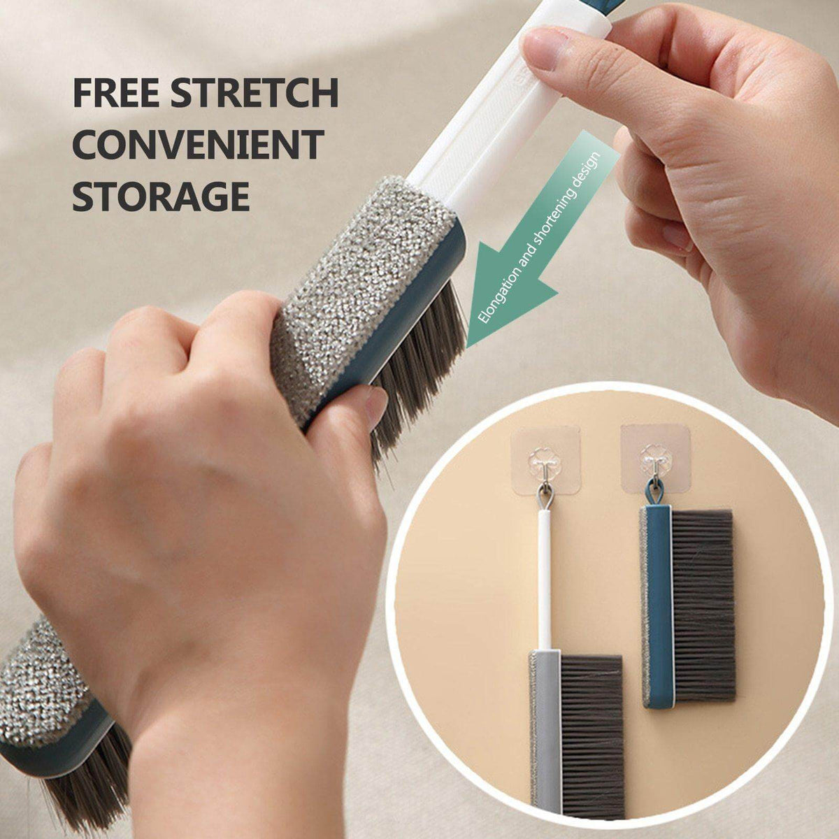 Modern Multifunctional Long Handle Hair Removing Sticky Brush