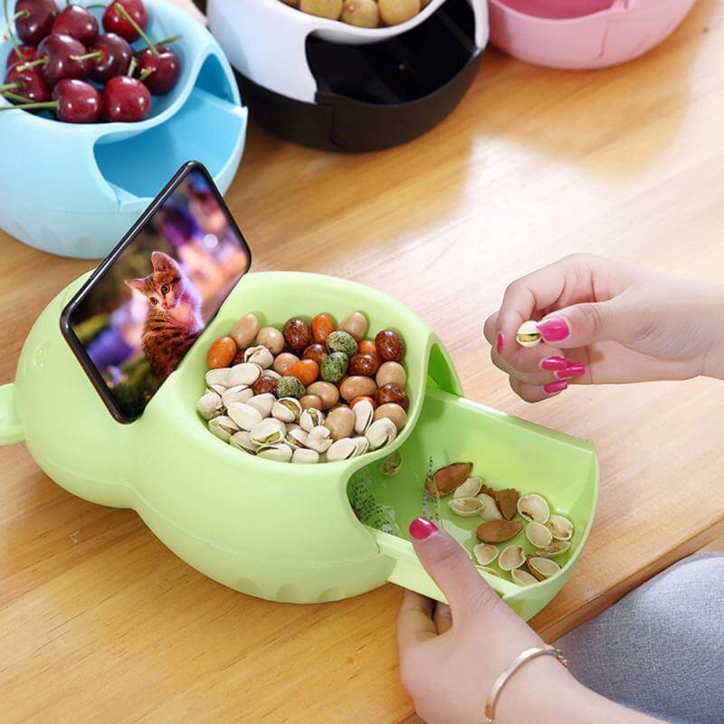 Lazy Snack Bowl with Phone Holder - Image 0