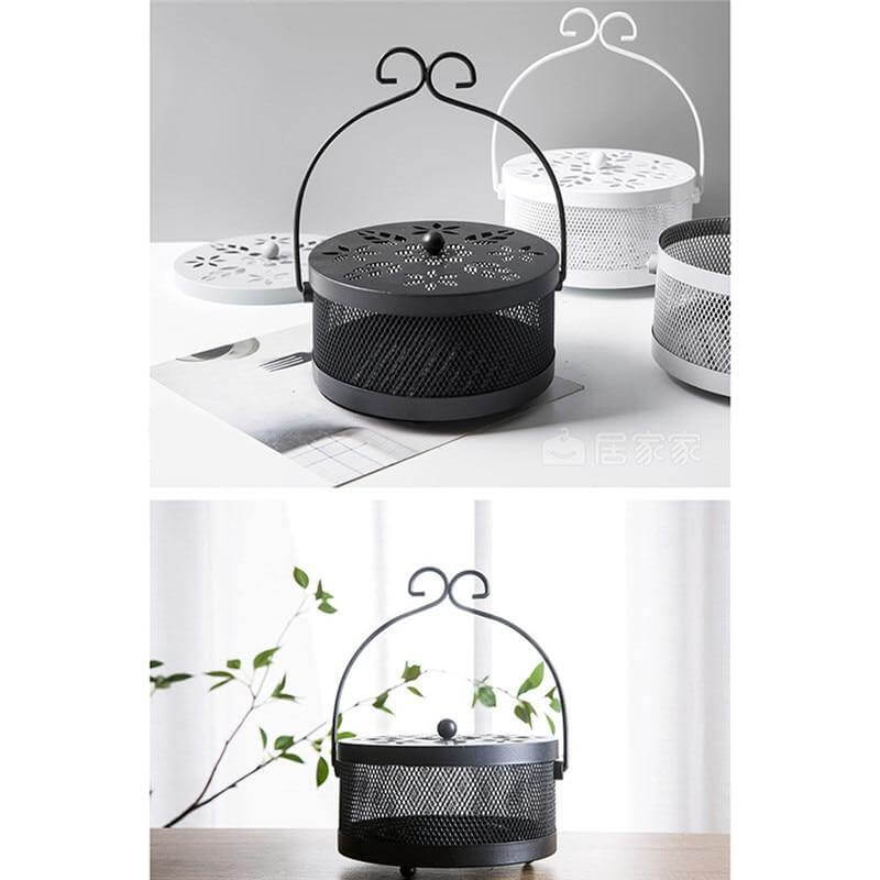 Iron Metal Hollow Decorative Mosquito Incense Box