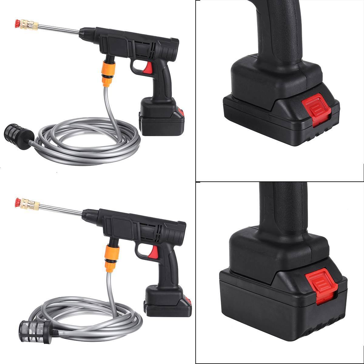 High Pressure Electric Cordless Car Washer Gun - MaviGadget