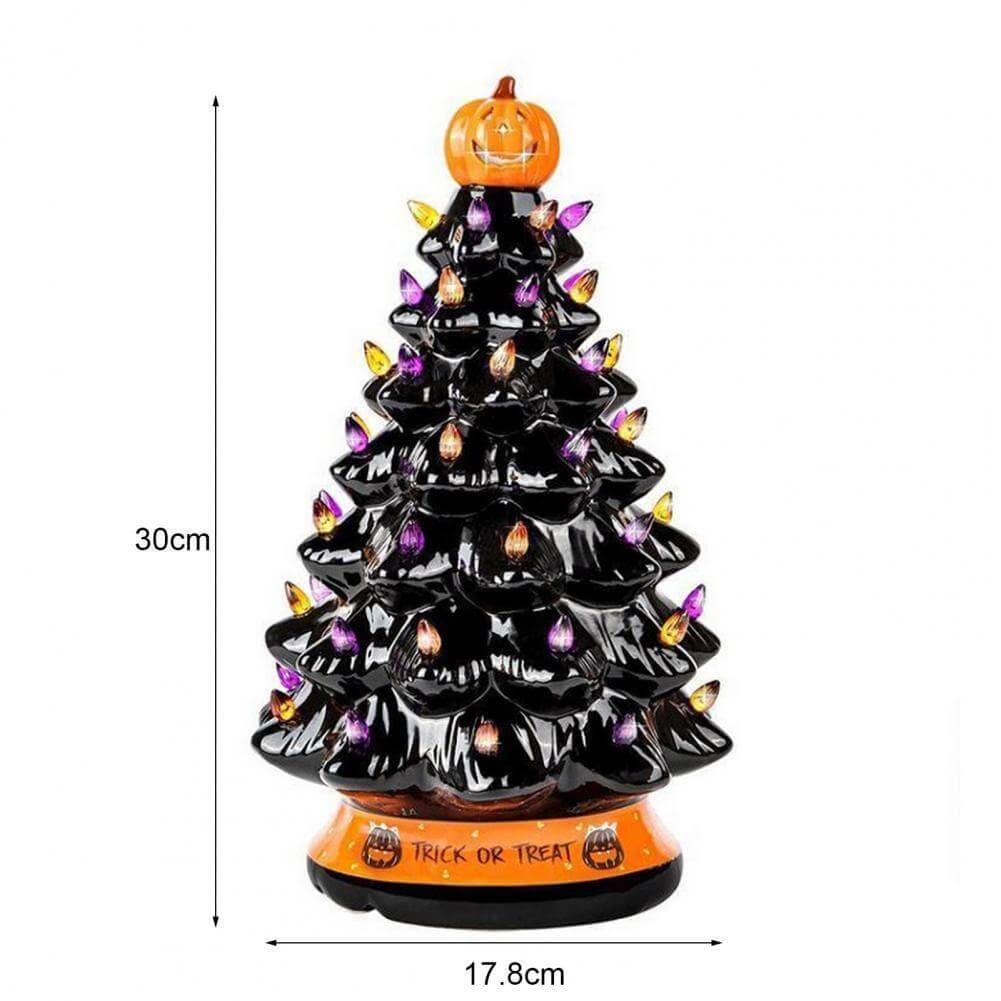 LED Light Halloween Pumpkin Ornament Tree