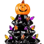 LED Light Halloween Pumpkin Ornament Tree