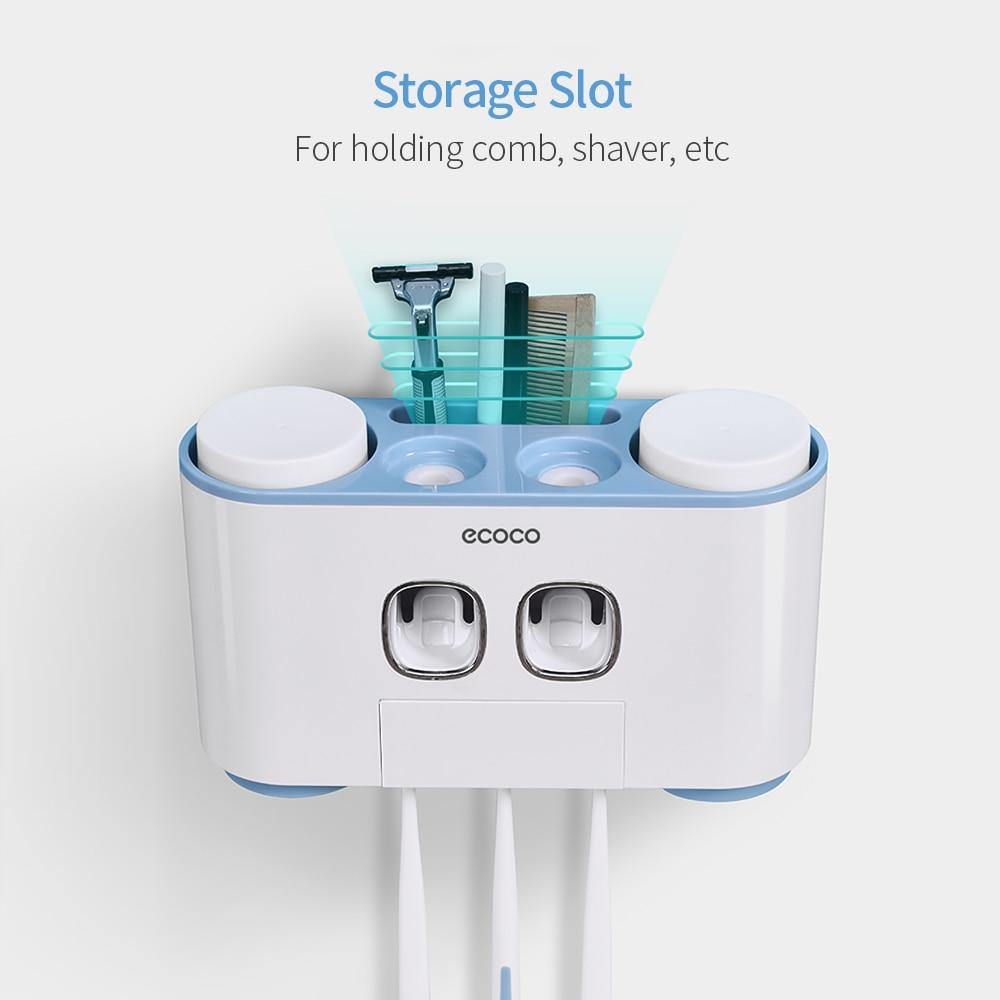 Wall-Mounted Smart Toothpaste Storage Dispenser