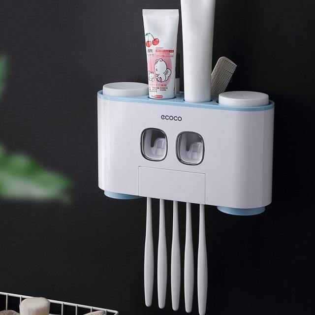 Wall-Mounted Smart Toothpaste Storage Dispenser