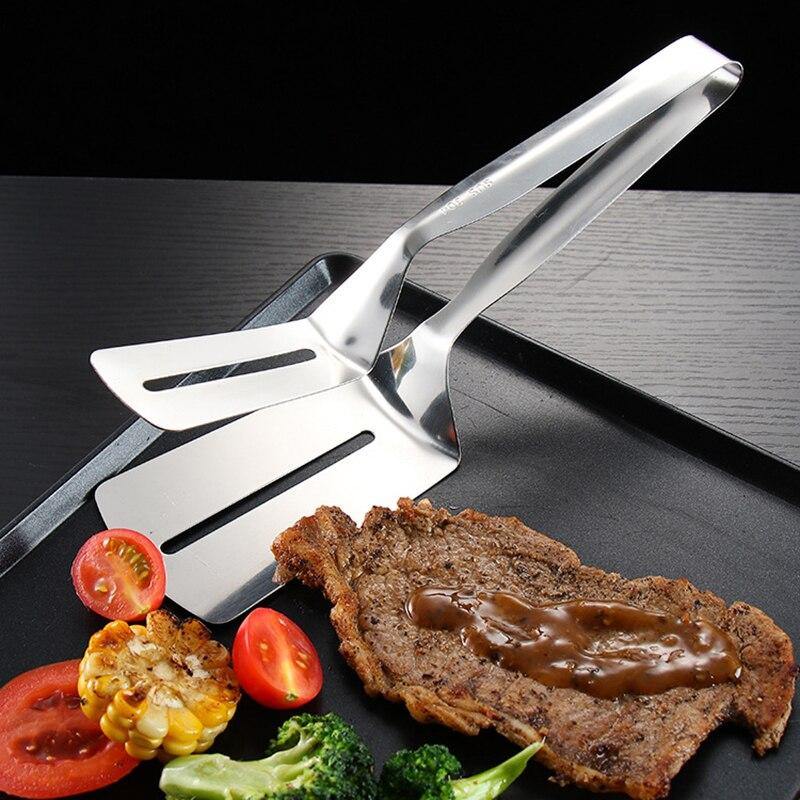 Stainless Steel Barbecue Easy Grab Tong - Image 4