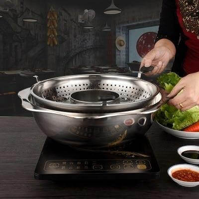 Stainless Steel Rotating Easy Cook Hot Pot Cookware - Image 3