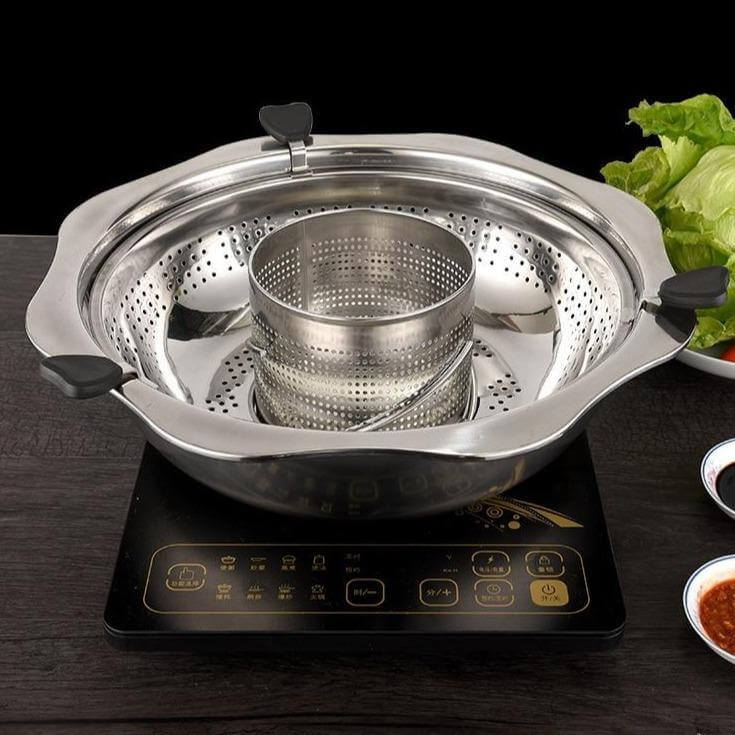 Stainless Steel Rotating Easy Cook Hot Pot Cookware - Image 4