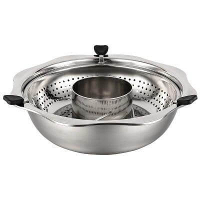 Stainless Steel Rotating Easy Cook Hot Pot Cookware - Image 6