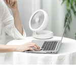 Portable Wireless Foldable Fan Night Lamp