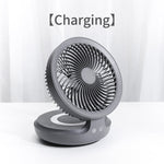 Portable Wireless Foldable Fan Night Lamp