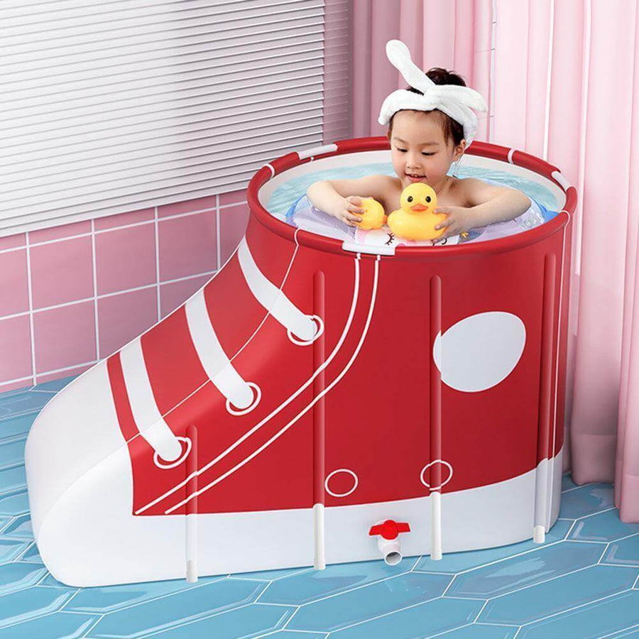 Portable Shoe-shaped Folding Bathtub - Image 0