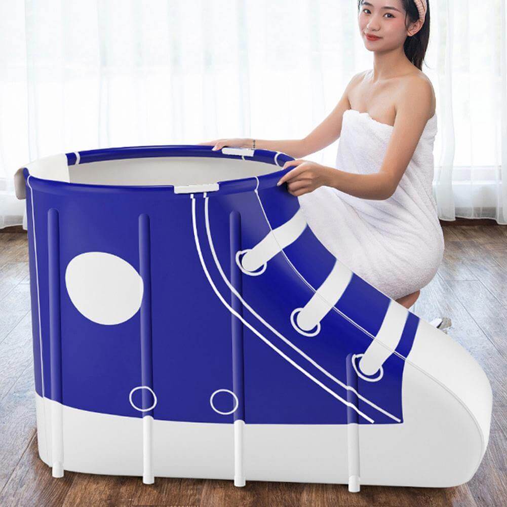 Portable Shoe-shaped Folding Bathtub