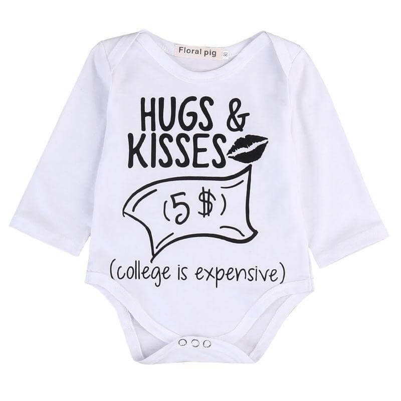 Hugs & Kisses $5 bodysuit for babies · Mavigadget