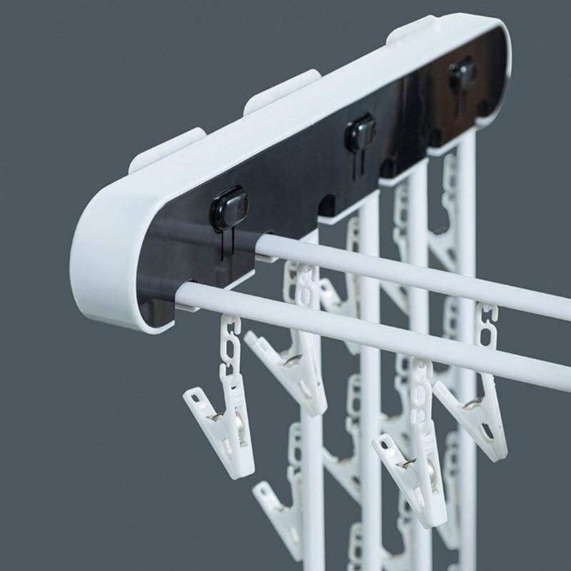 Wall-Mounted Folding Easy Drying Sock Hanger Rack