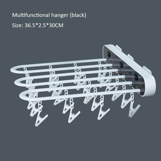 Wall-Mounted Folding Easy Drying Sock Hanger Rack - Image 4