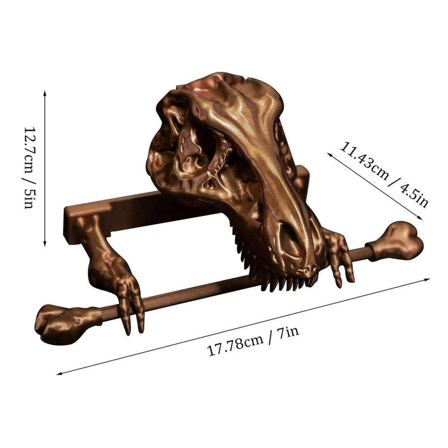 Creative Dinosaur Skeleton Toilet Paper Holder - Image 2