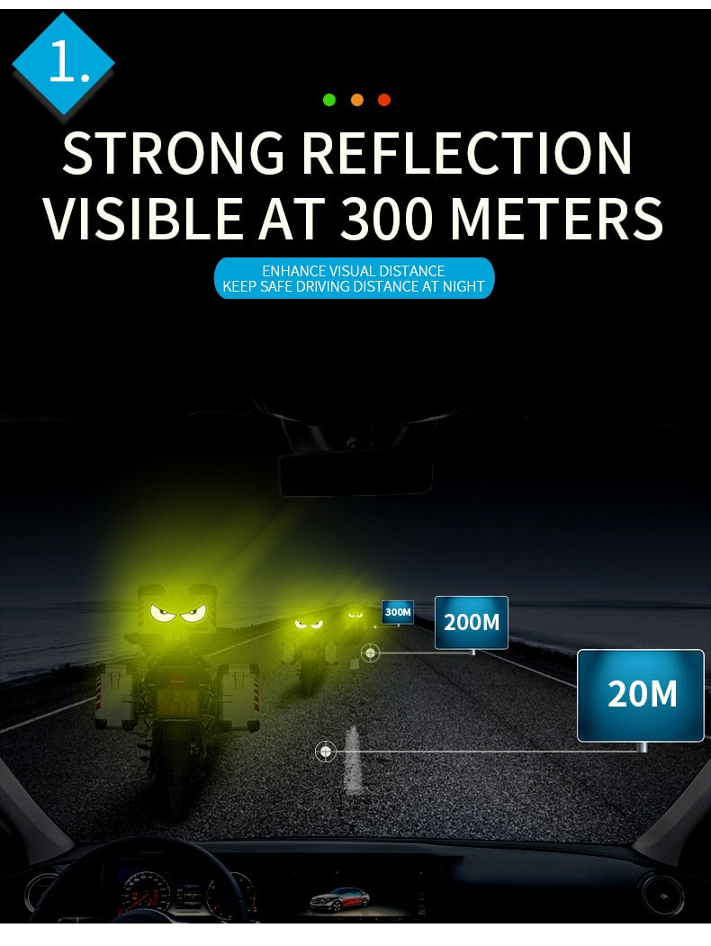 Luminous Eyes Reflective Car Stickers - Image 2