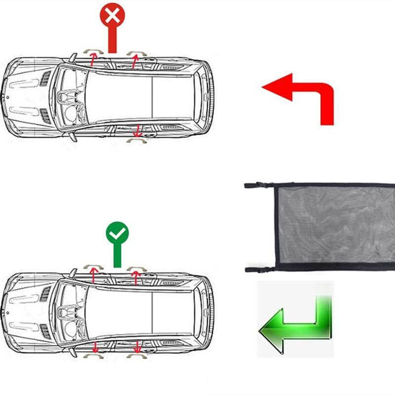 Car Ceiling Storage Net Pocket - Image 11