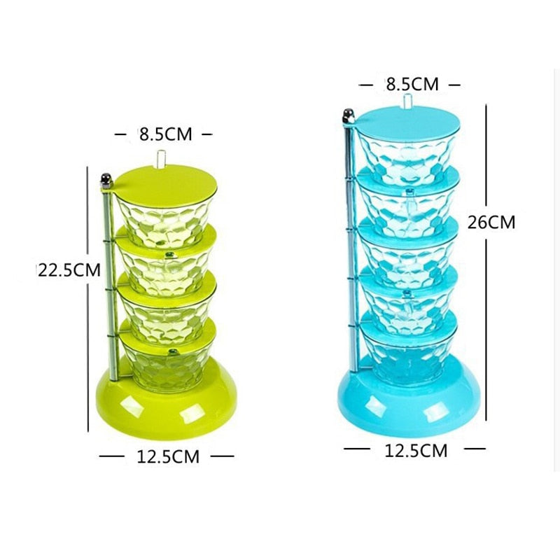 Multi-Layer Creative Rotating Seasoning Storage Box - Image 3
