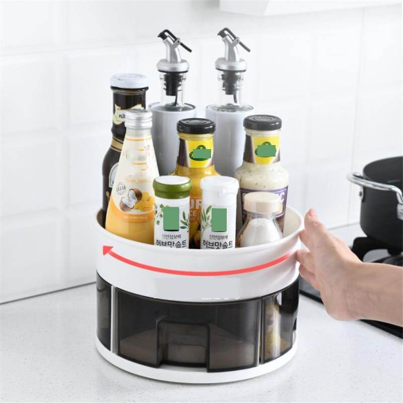360 Rotating Lazy Kitchen Spice Rack Organizer - Image 1