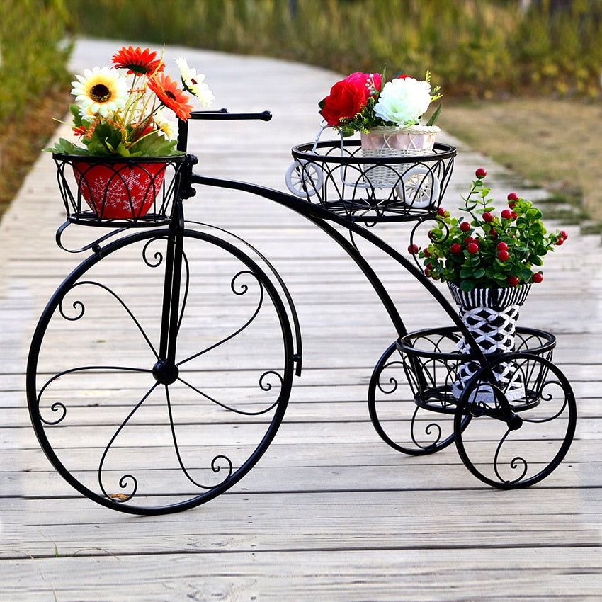 Nordic Multi-Layer Bicycle Metal Flower Holder - Image 0