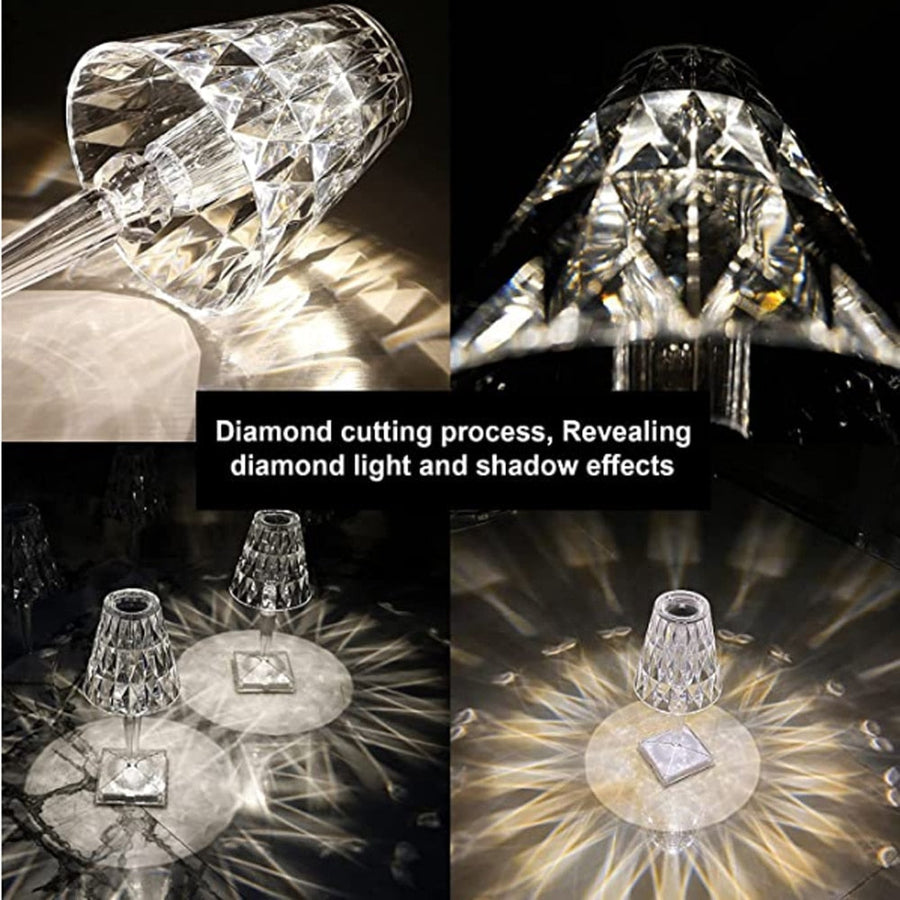 Diamond Acrylic Table Lamp - Image 2