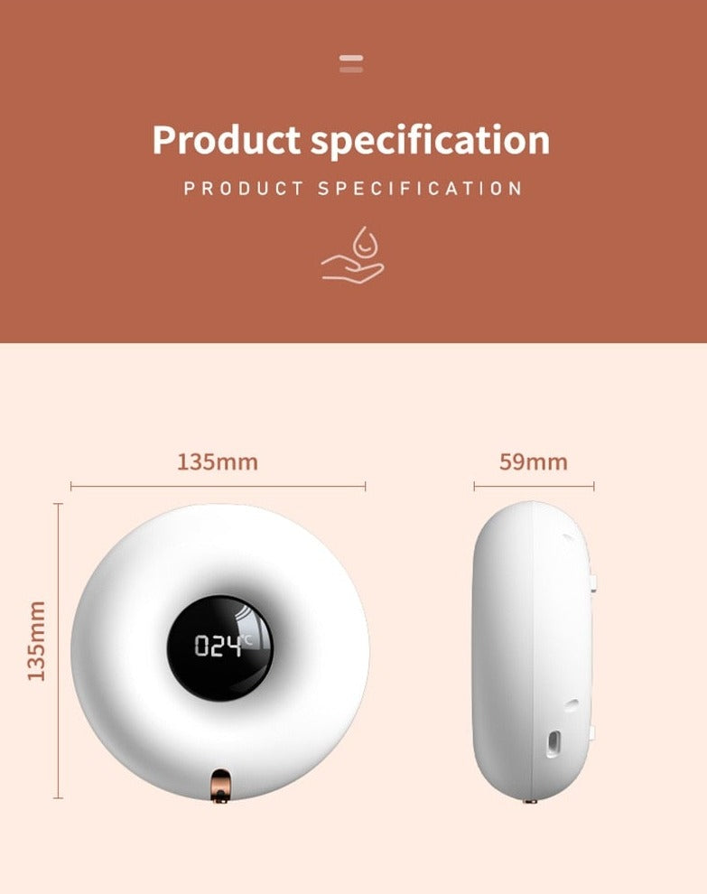 Temperature Display Automatic Soap Dispenser