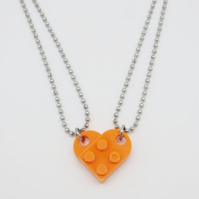 Couples Love Toy Brick Heart Keychain - Image 21