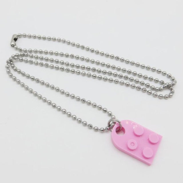 Couples Love Toy Brick Heart Keychain - Image 32