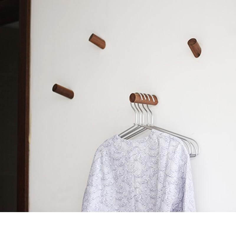 Nordic Wooden Easy Wall-Mounted Clothes Hanger - Image 0