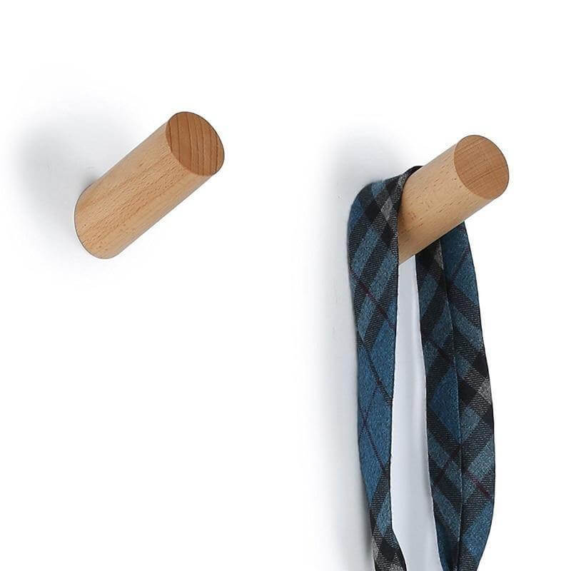 Nordic Wooden Easy Wall-Mounted Clothes Hanger - Image 7