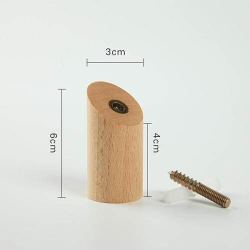 Nordic Wooden Easy Wall-Mounted Clothes Hanger - Image 8