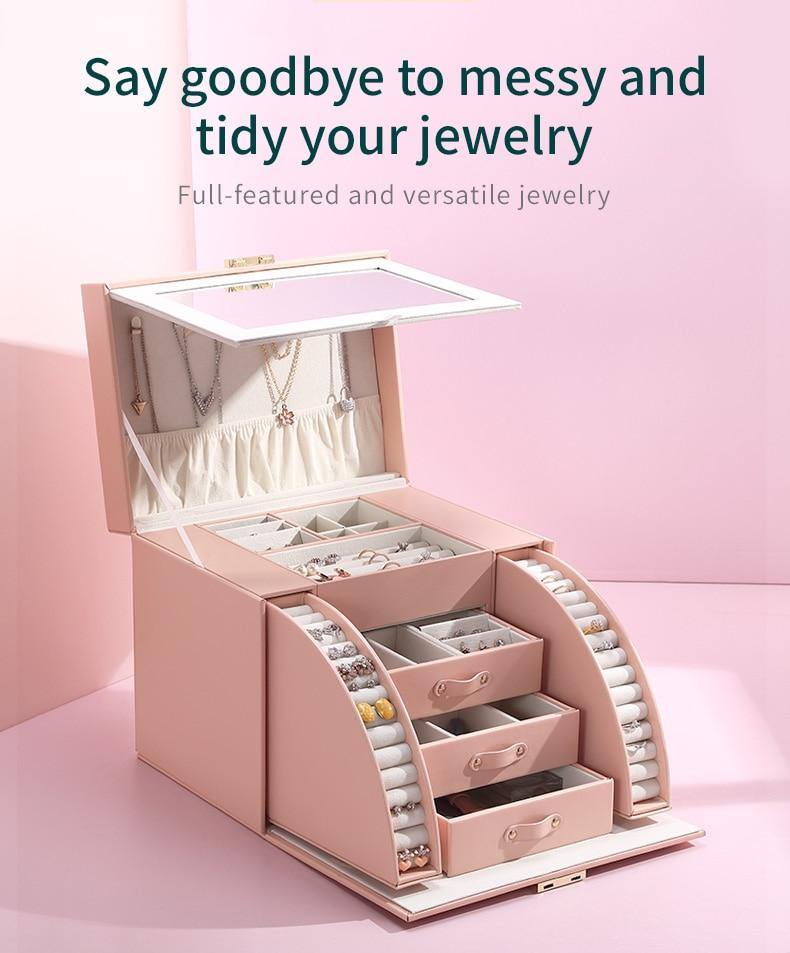 Luxury Large Jewelry Storage Drawer Box - MaviGadget