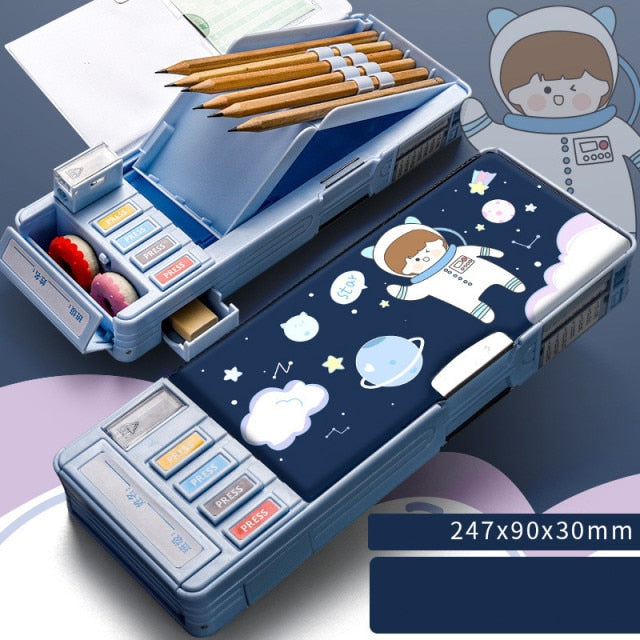 Stationery Kids Cartoon Pencil Storage Box - Image 10