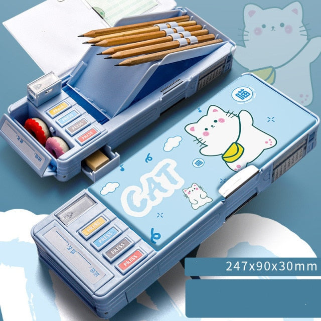 Stationery Kids Cartoon Pencil Storage Box - Image 5