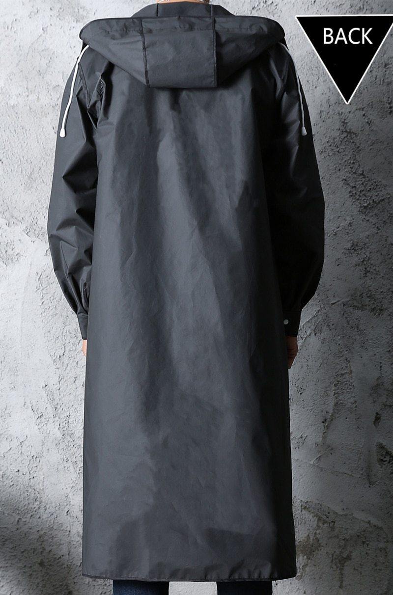 Hooded Elegant Thick Unisex Raincoat - Image 10