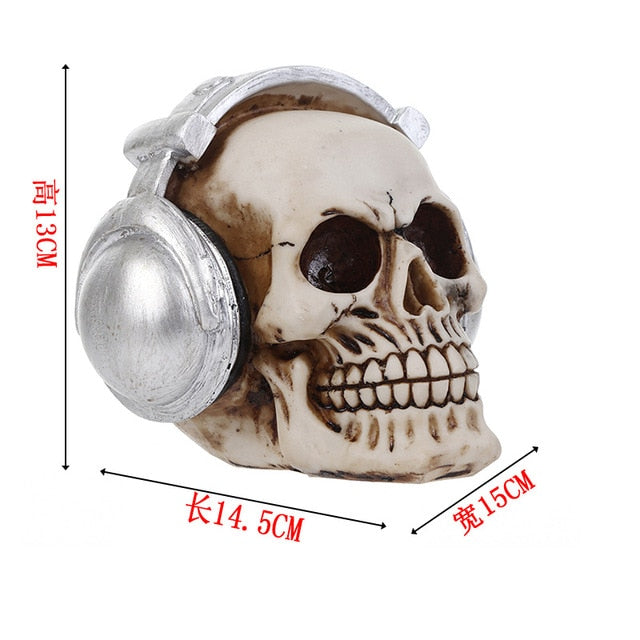 Skull Resin Skeleton Halloween Decoration - Image 4
