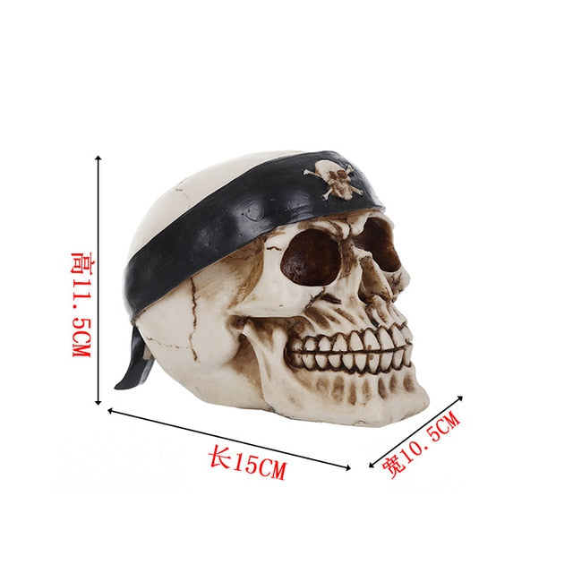 Skull Resin Skeleton Halloween Decoration - Image 9