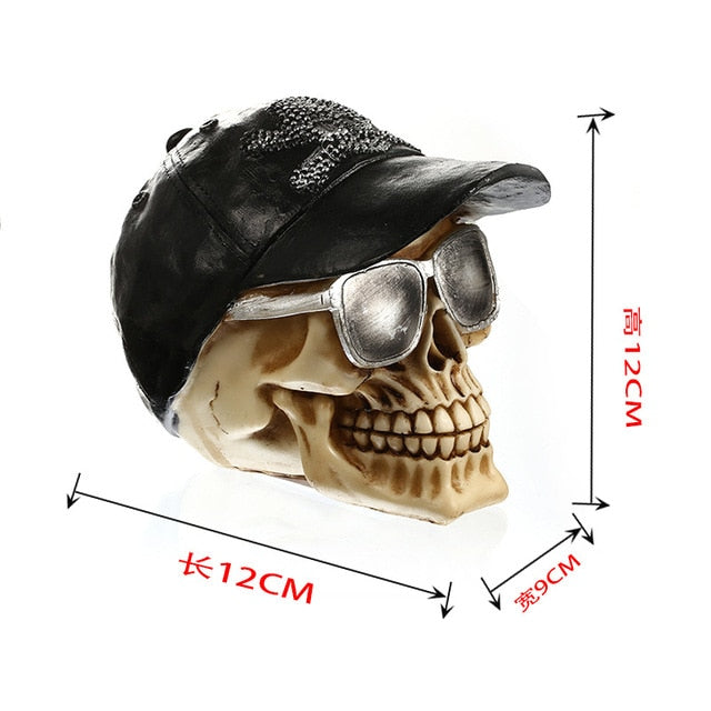 Skull Resin Skeleton Halloween Decoration - Image 6