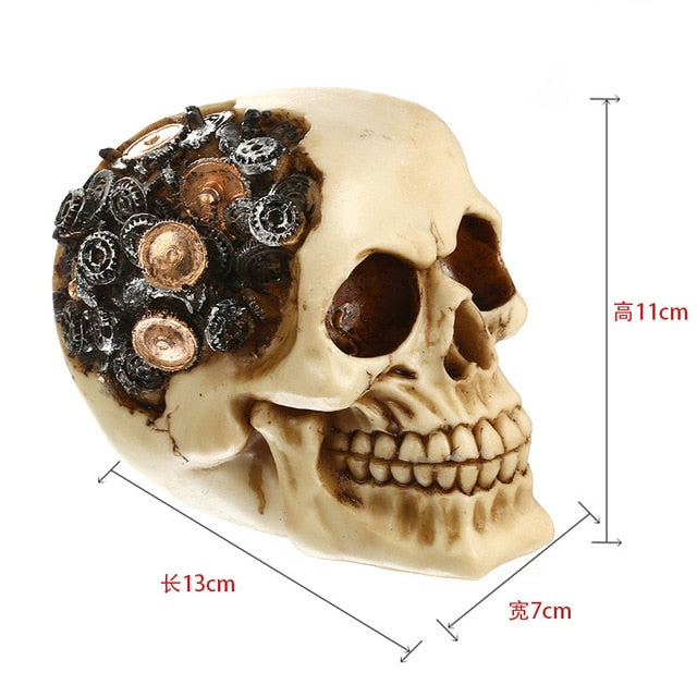 Skull Resin Skeleton Halloween Decoration - Image 11