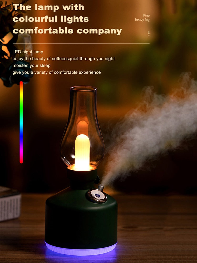 Retro Air Humidifier Wireless Aroma Diffuser Lamp - Image 4