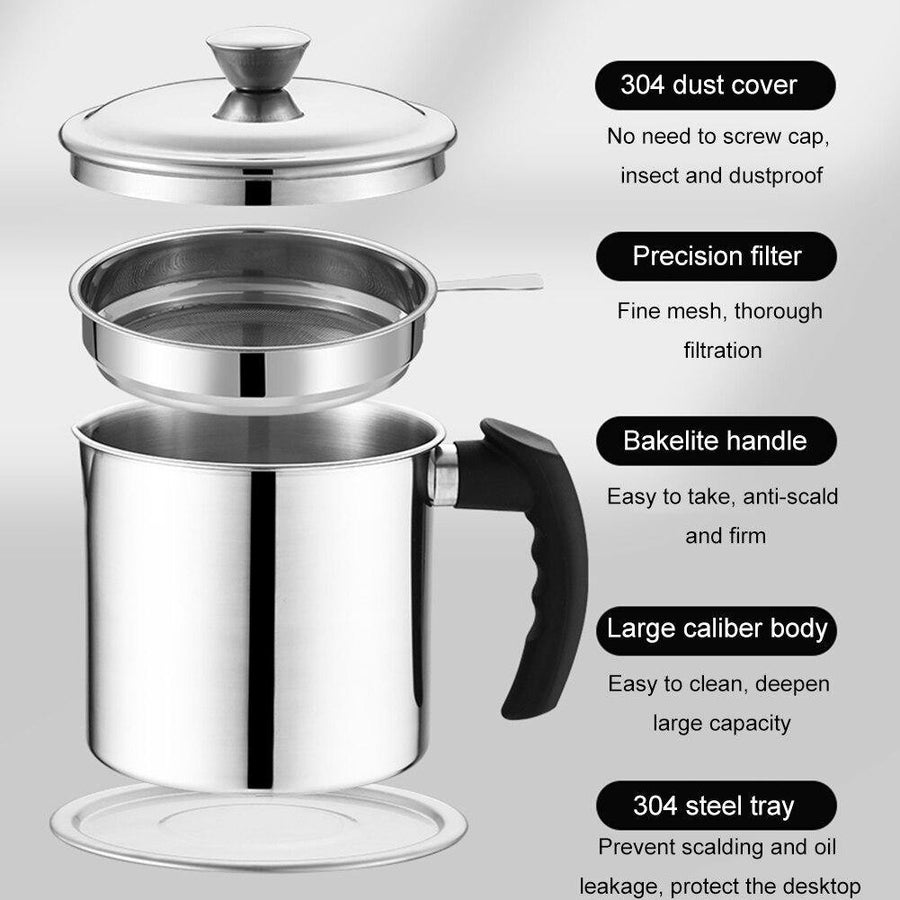 Stainless Steel Cooking Oil Bottle Separator - Image 6