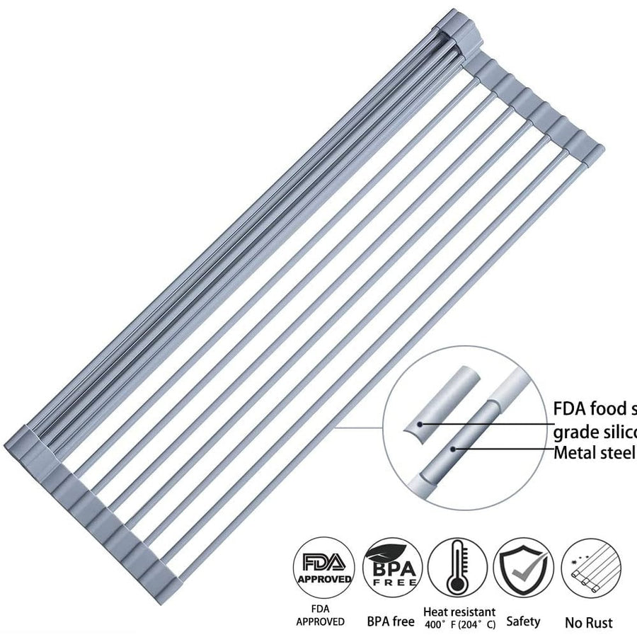 Foldable Over Sink  Dish Drying Rack - Image 4