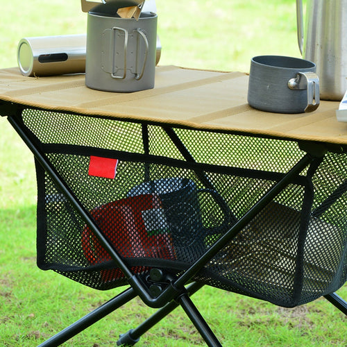 Portable Folding Table Storage Net Shelf - Image 0