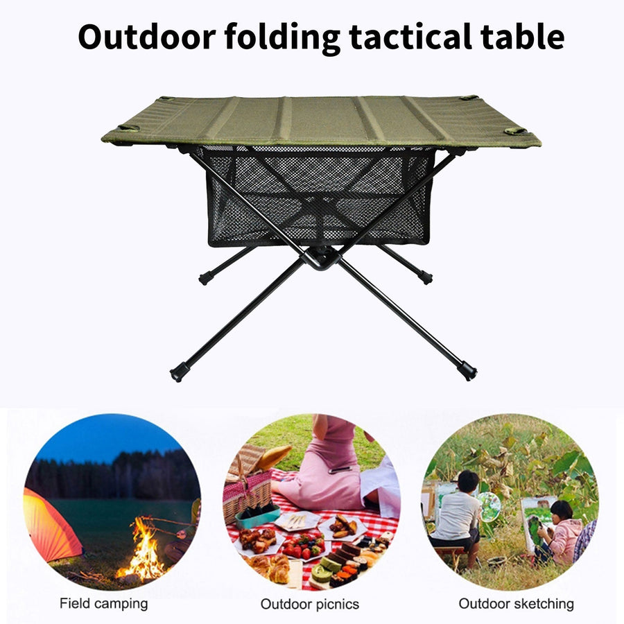Portable Folding Table Storage Net Shelf - Image 4