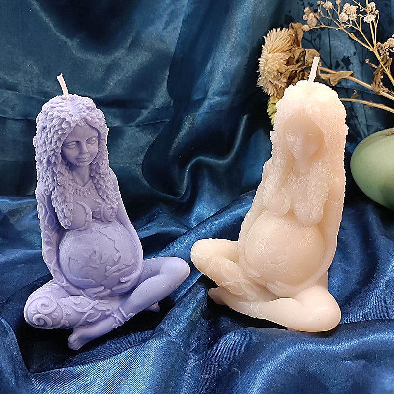 Handmade Mother Earth Candle Mold - Image 3