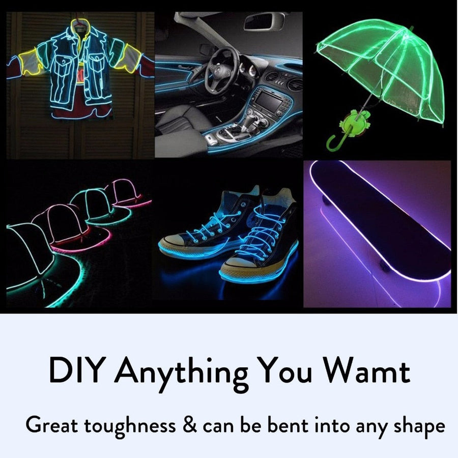 LED Neon DIY Luminous Costume Light - Image 1