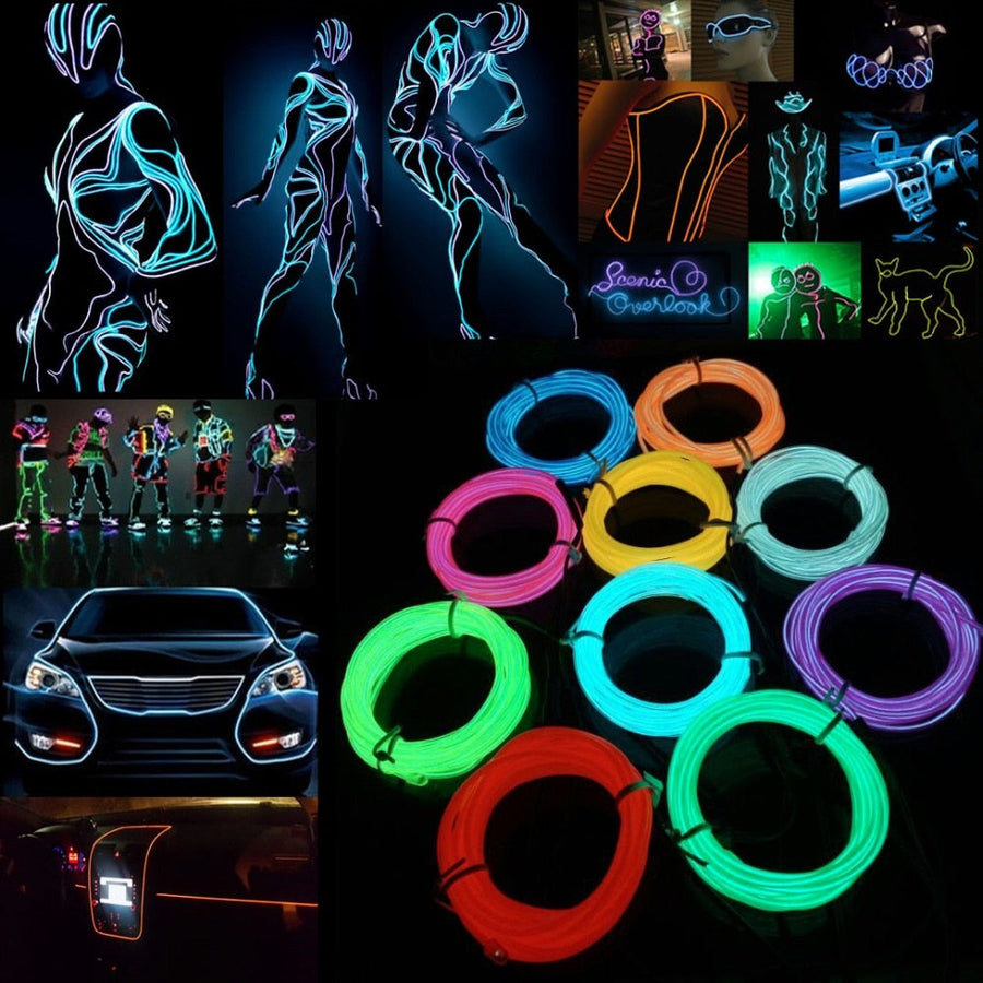 LED Neon DIY Luminous Costume Light - Image 3
