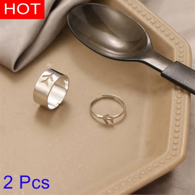 Creative Lovely Couples Matching Ring Set - Image 10